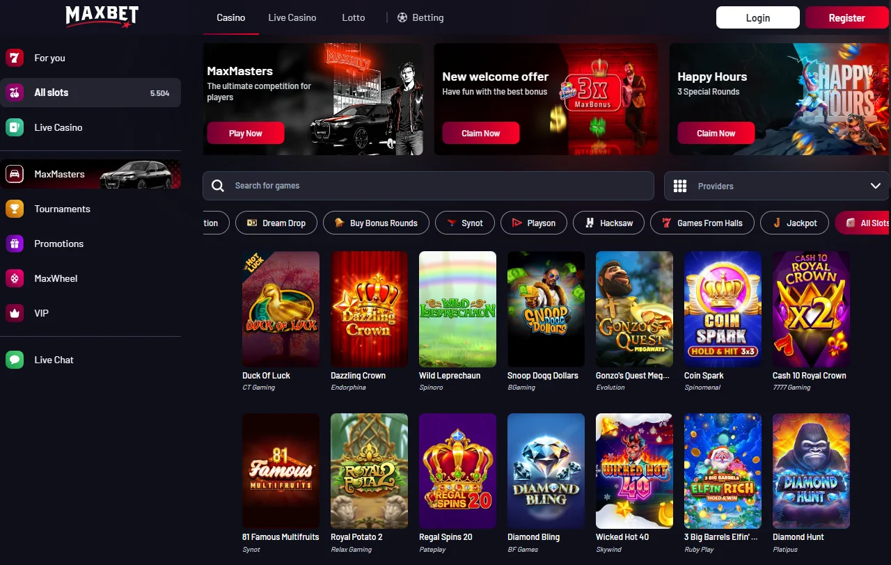 Welcome bonus structure at Maxbet Casino with promotional terms and activation requirements