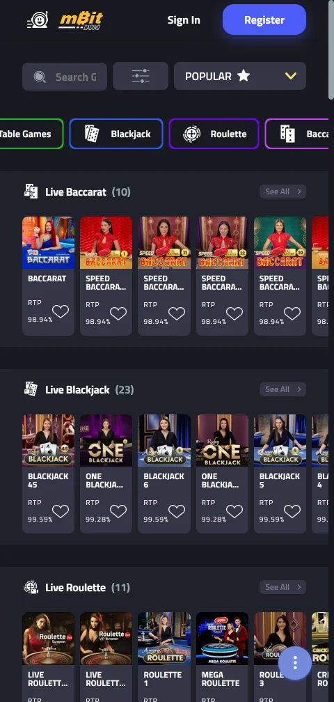 mBit Casino mobile platform optimised for iOS and Android gaming
