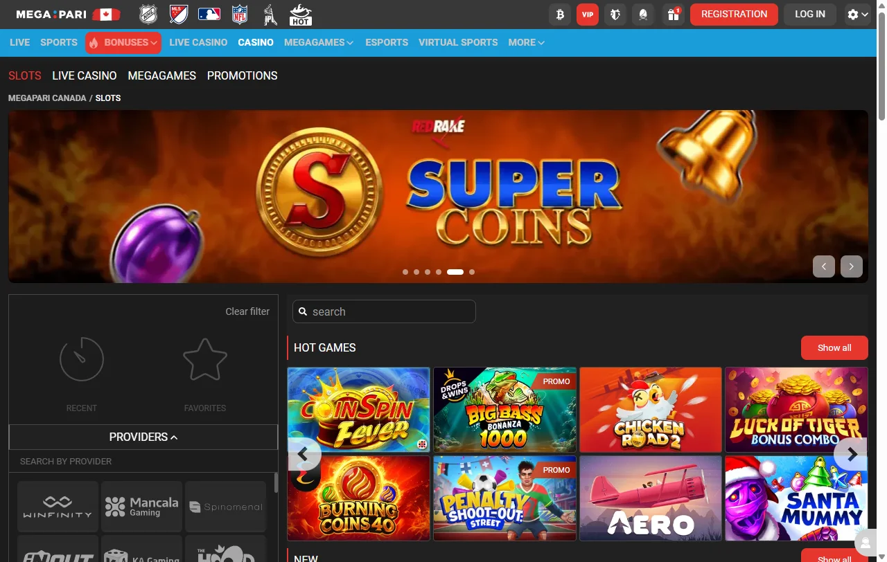 Welcome bonus and promotional offers available at Megapari Casino including percentage matching and free spins incentives