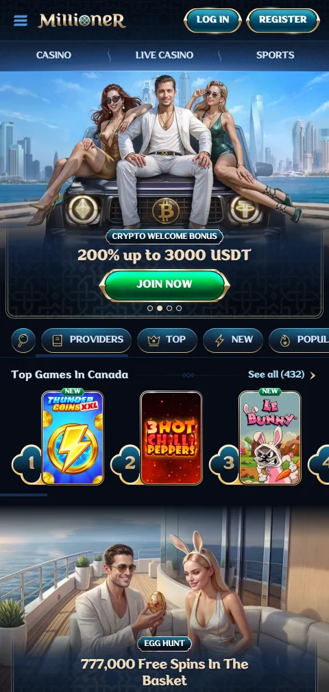 Millioner Casino mobile-optimised gaming interface providing full functionality on smartphones and tablets