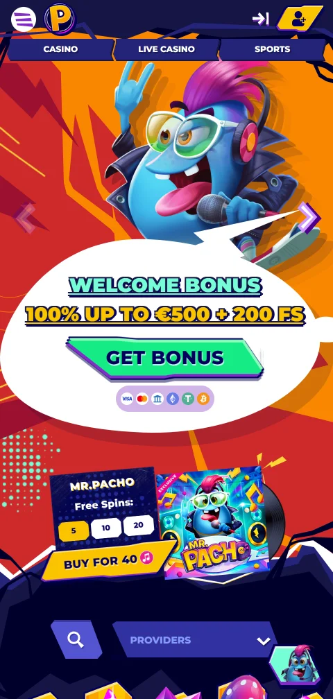 Mr. Pacho Casino mobile gaming with responsive design and full feature compatibility on iOS and Android devices