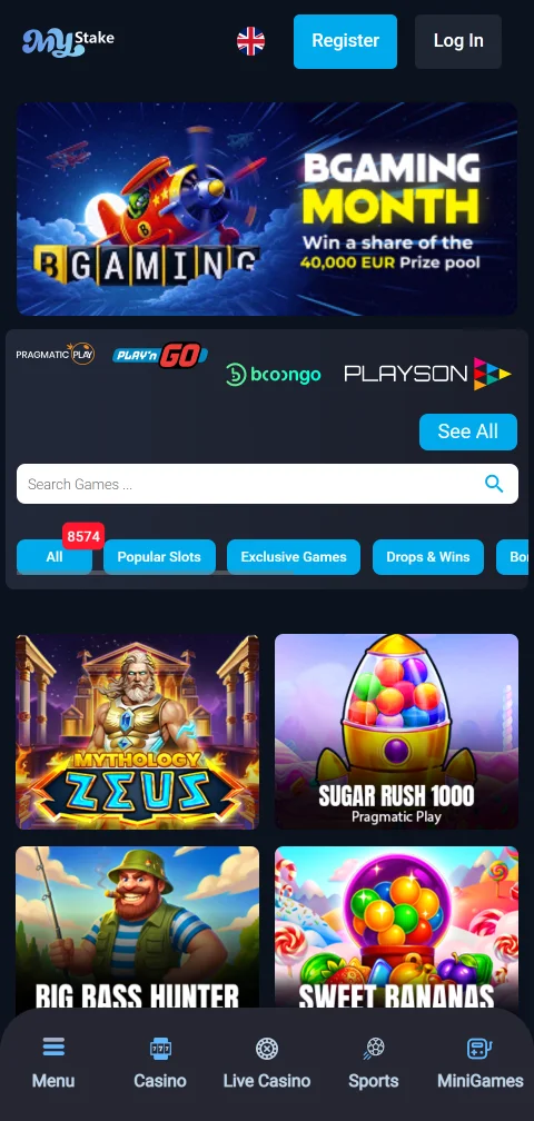 MyStake Casino deposit and withdrawal options including e-wallets, cards and cryptocurrency payment methods