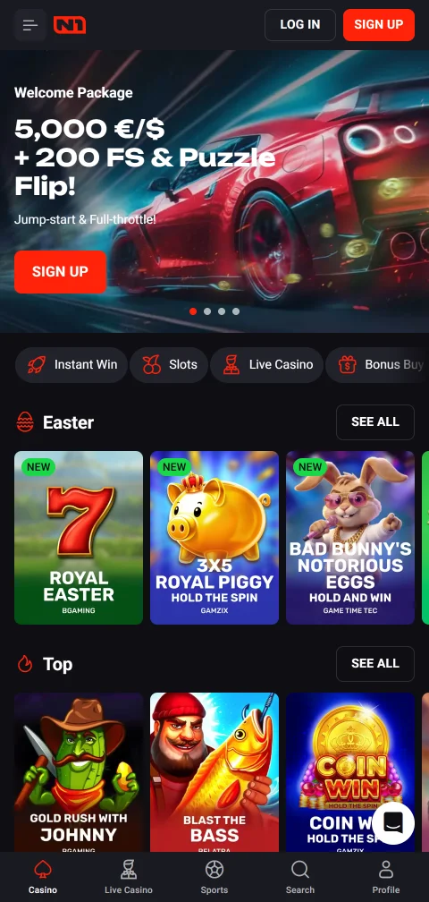 N1Bet Casino mobile gaming experience on smartphones and tablets