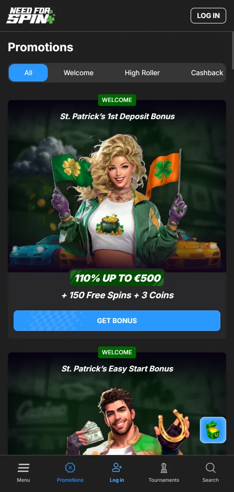 Security features and licensing information demonstrating Need for Spin Casino