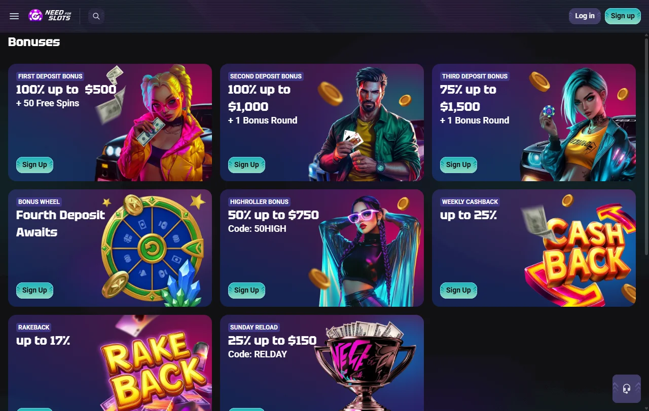 Extensive game library featuring slots and table games from major software providers at NeedForSlots Casino