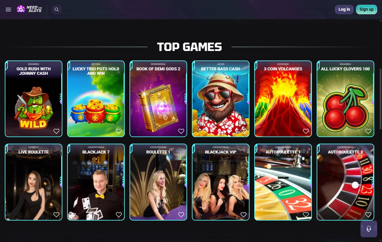 Welcome bonus and promotional offers available to new players registering at NeedForSlots Casino