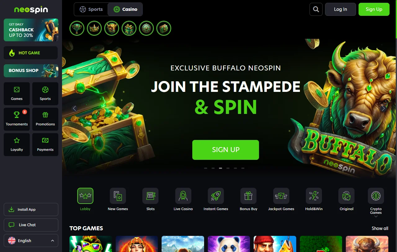 Neospin Casino comprehensive review for Australia players covering games, bonuses, and banking options