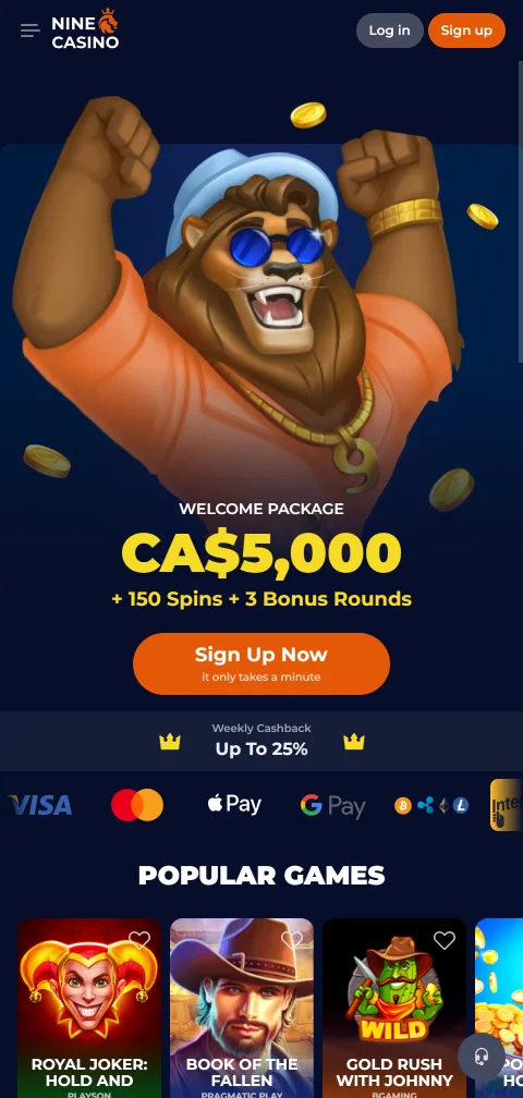Nine Casino Australia mobile browser gaming experience and features