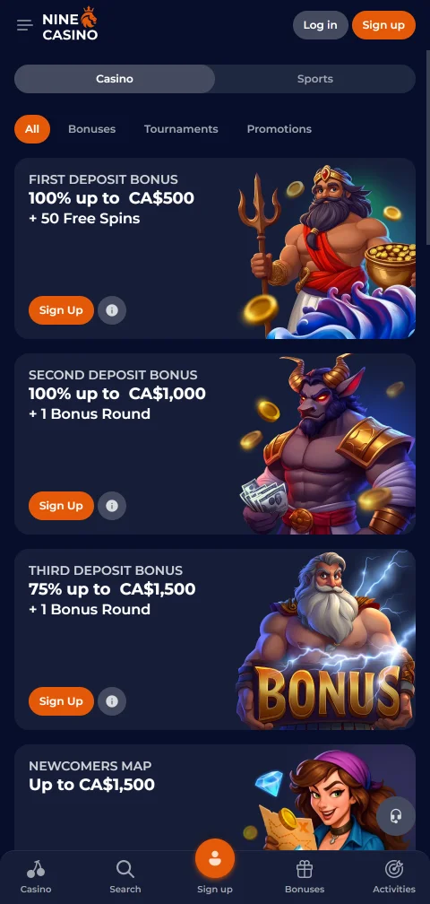 Licensing information and player safety features at Nine Casino Australia