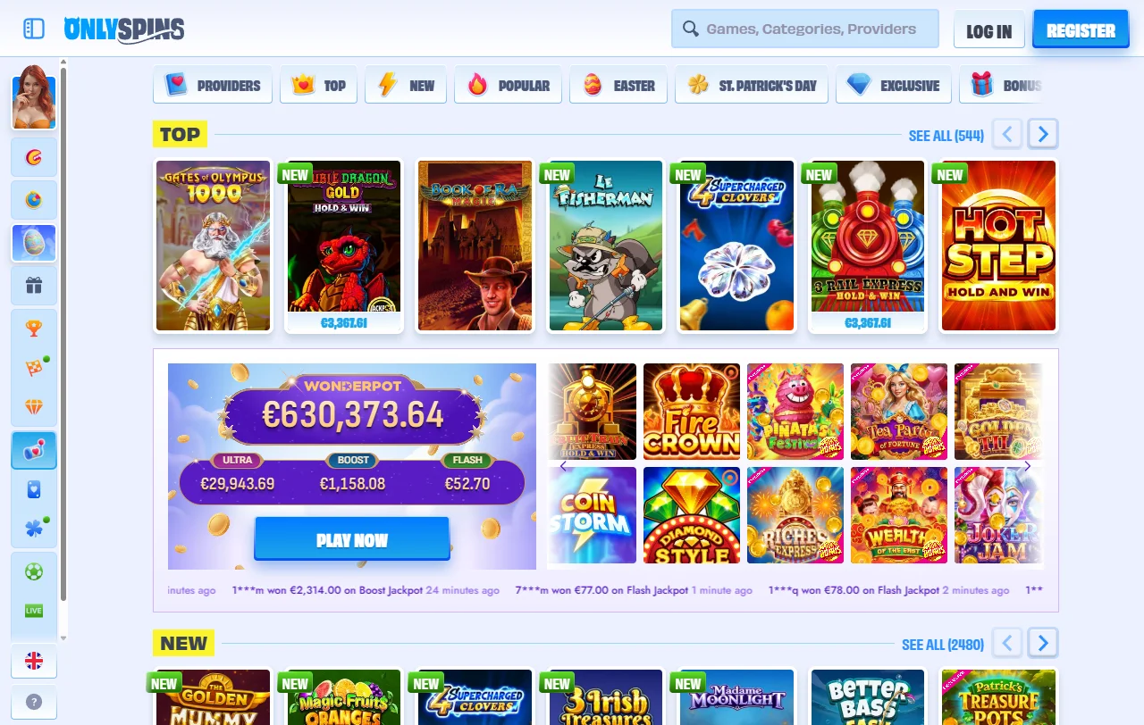 Welcome bonus structure and promotional offers available at OnlySpins Casino for new players