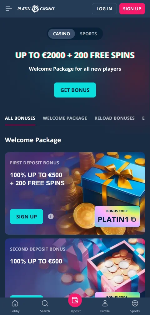 Platin Casino security features and responsible gambling tools for player protection