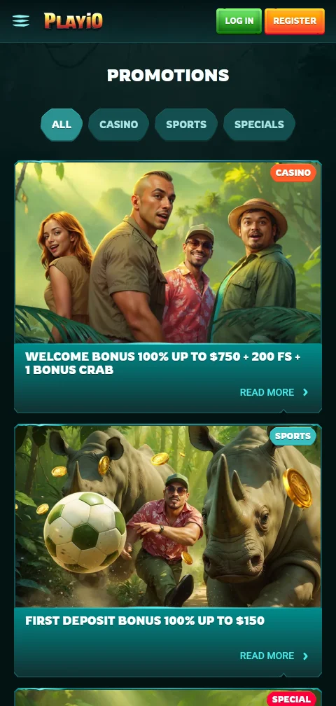 Deposit and withdrawal payment methods accepted at Playio Casino Australia