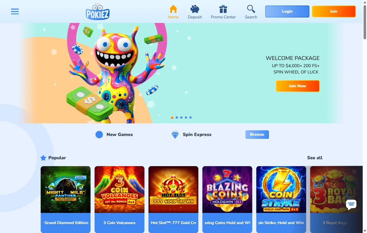 Pokiez Casino Australia complete review showing platform dashboard with game lobby and account navigation