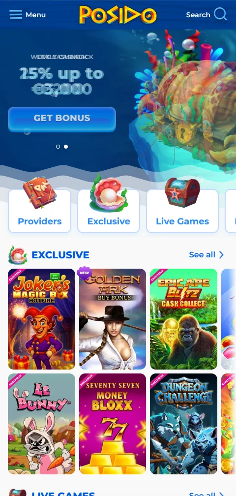 Deposit and withdrawal options including e-wallets and cryptocurrency accepted by Posido Casino