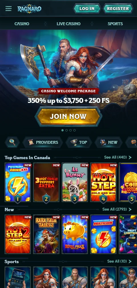 Mobile gaming at Ragnaro Casino via progressive web app with full compatibility for iPhone and Android devices