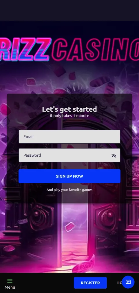 Rizz Casino mobile browser experience providing full feature access on iOS and Android devices