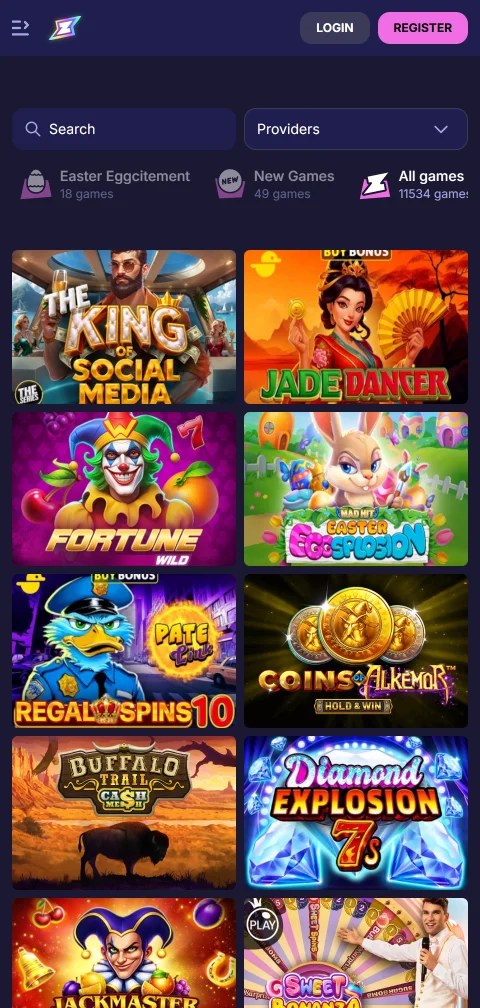 Rizzio Casino deposit and withdrawal options including e-wallets and cryptocurrency payment methods