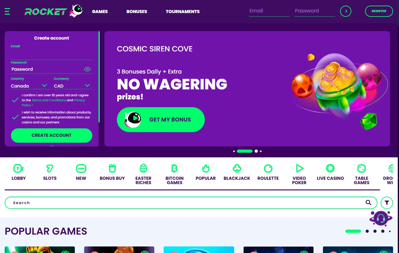 Comprehensive Rocket Casino review for Australian players - independent analysis of gaming platform features and functionality