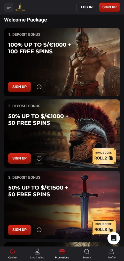Deposit and withdrawal methods at Rollero Casino including PayID, cryptocurrency, and e-wallet options