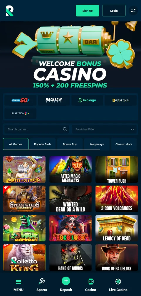 Security features and player protection tools at Rolletto Casino including responsible gaming controls
