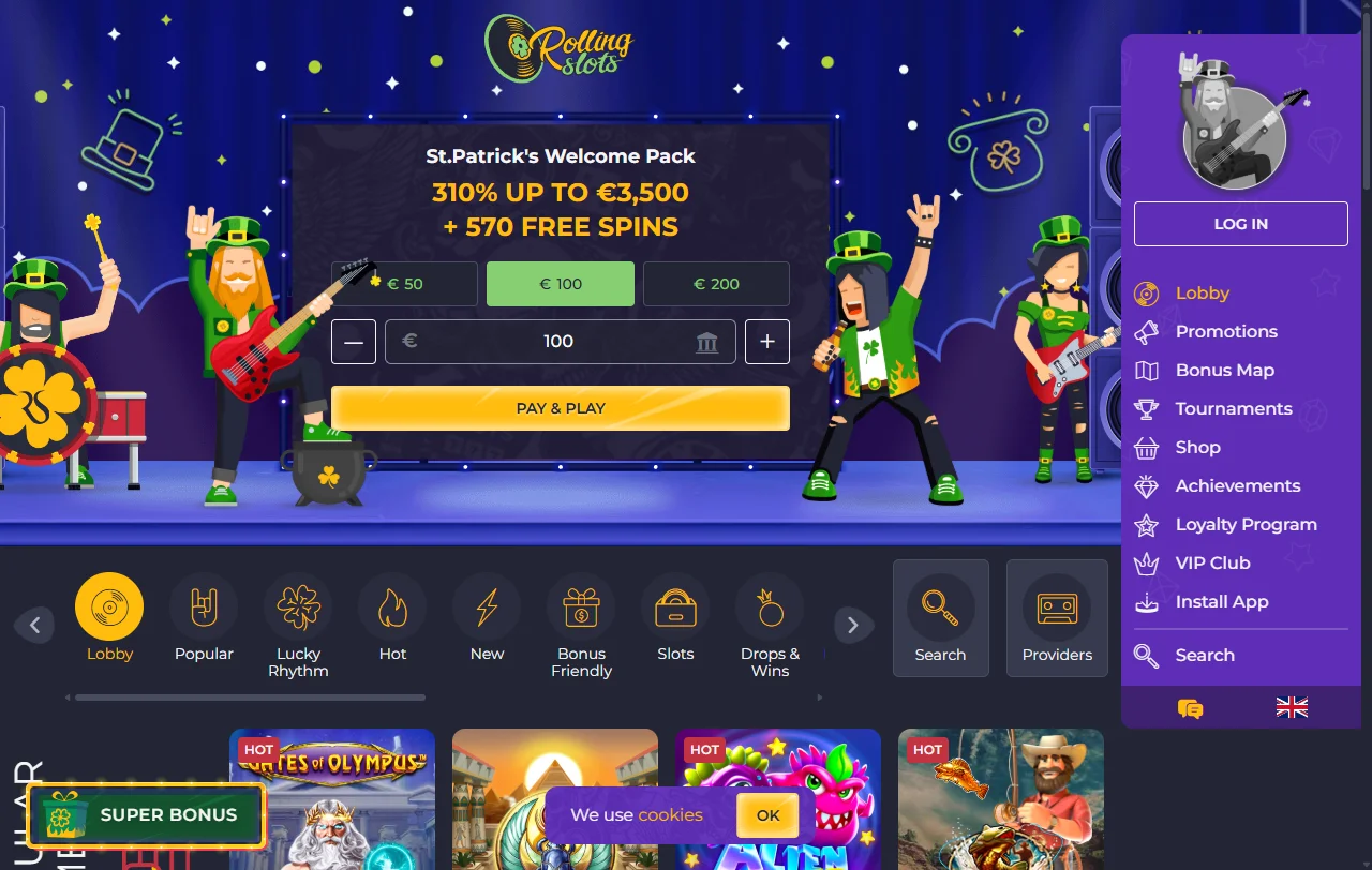 Rolling Slots Casino complete platform review and comprehensive analysis for Australia online players
