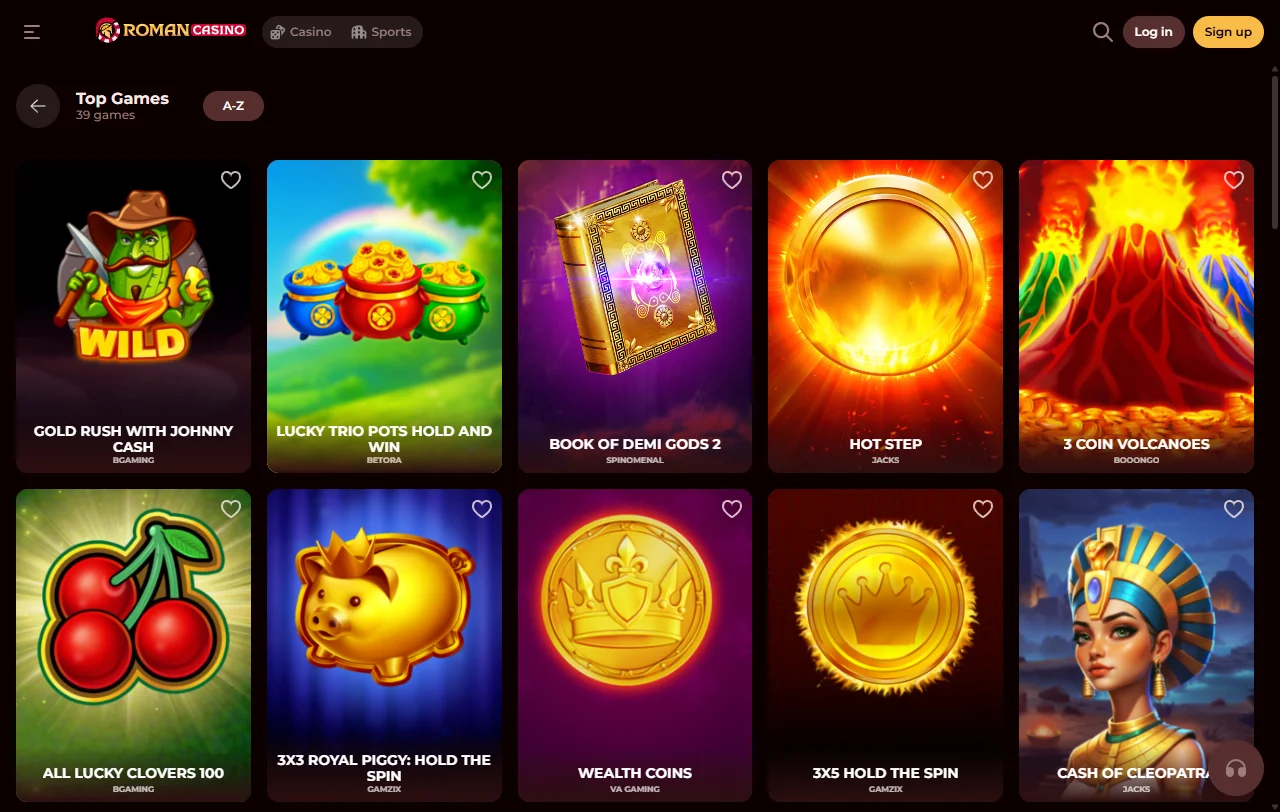 Welcome bonus offers and promotional campaigns at Roman Casino Australia for new players