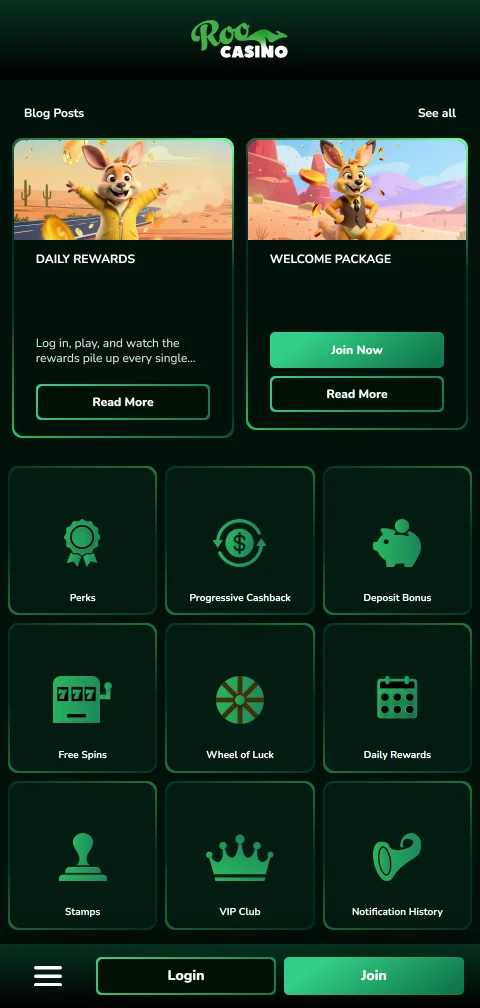 Secure deposit and withdrawal options including e-wallets and cryptocurrency at Roo Casino Australia
