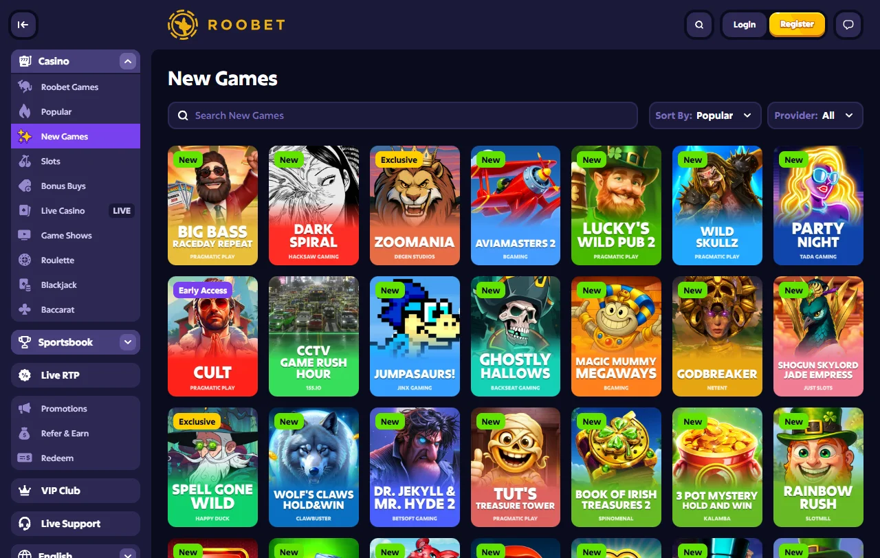 Welcome bonus promotion at Roobet Casino offering approximately 1,000 AUD plus free spins to new players