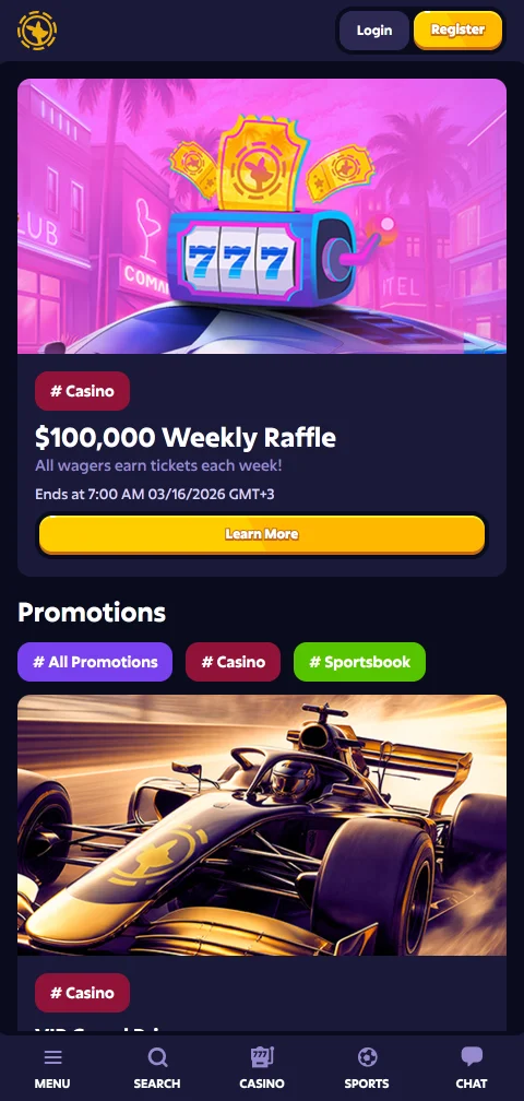 Deposit and withdrawal options at Roobet Casino including cryptocurrency, PayID, and e-wallet payment methods