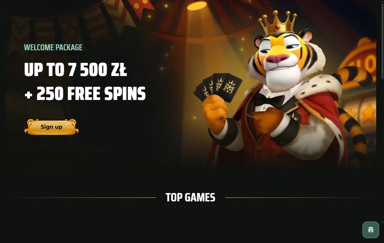 RoyalsTiger Casino comprehensive platform review showing homepage layout and navigation structure for Australia players