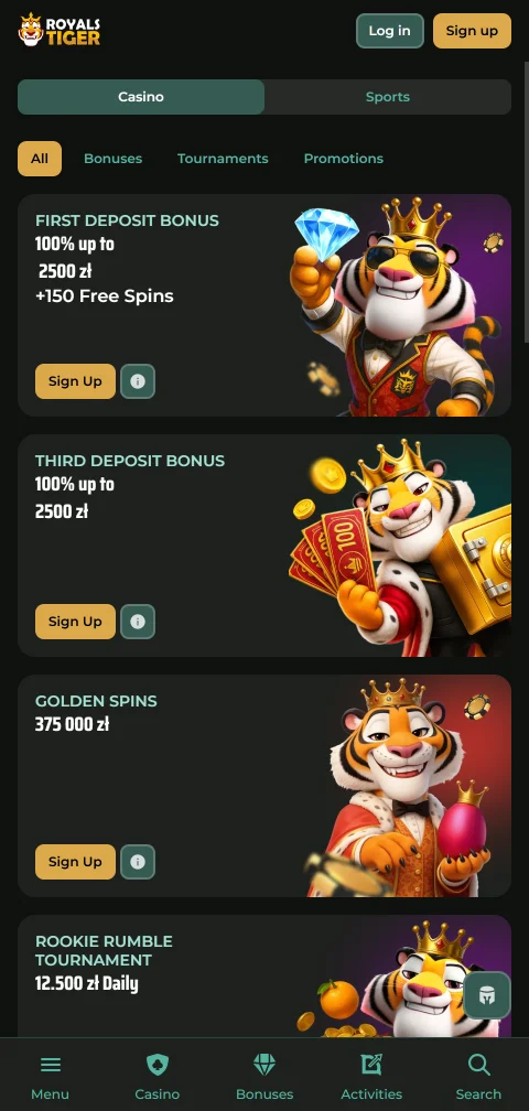 RoyalsTiger Casino security features including encryption, licensing verification, and responsible gambling tools