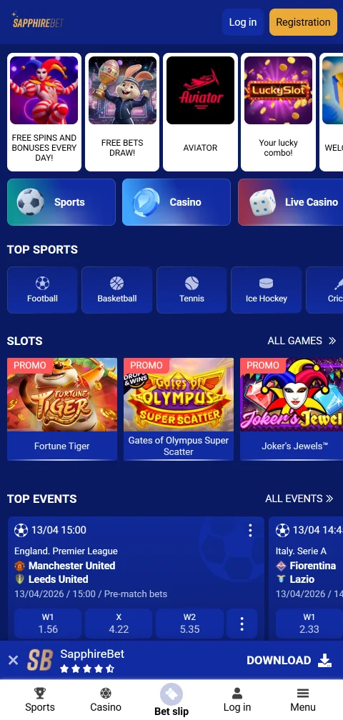 Playing at SapphireBet Casino on smartphone with responsive design and full game access across iOS and Android devices