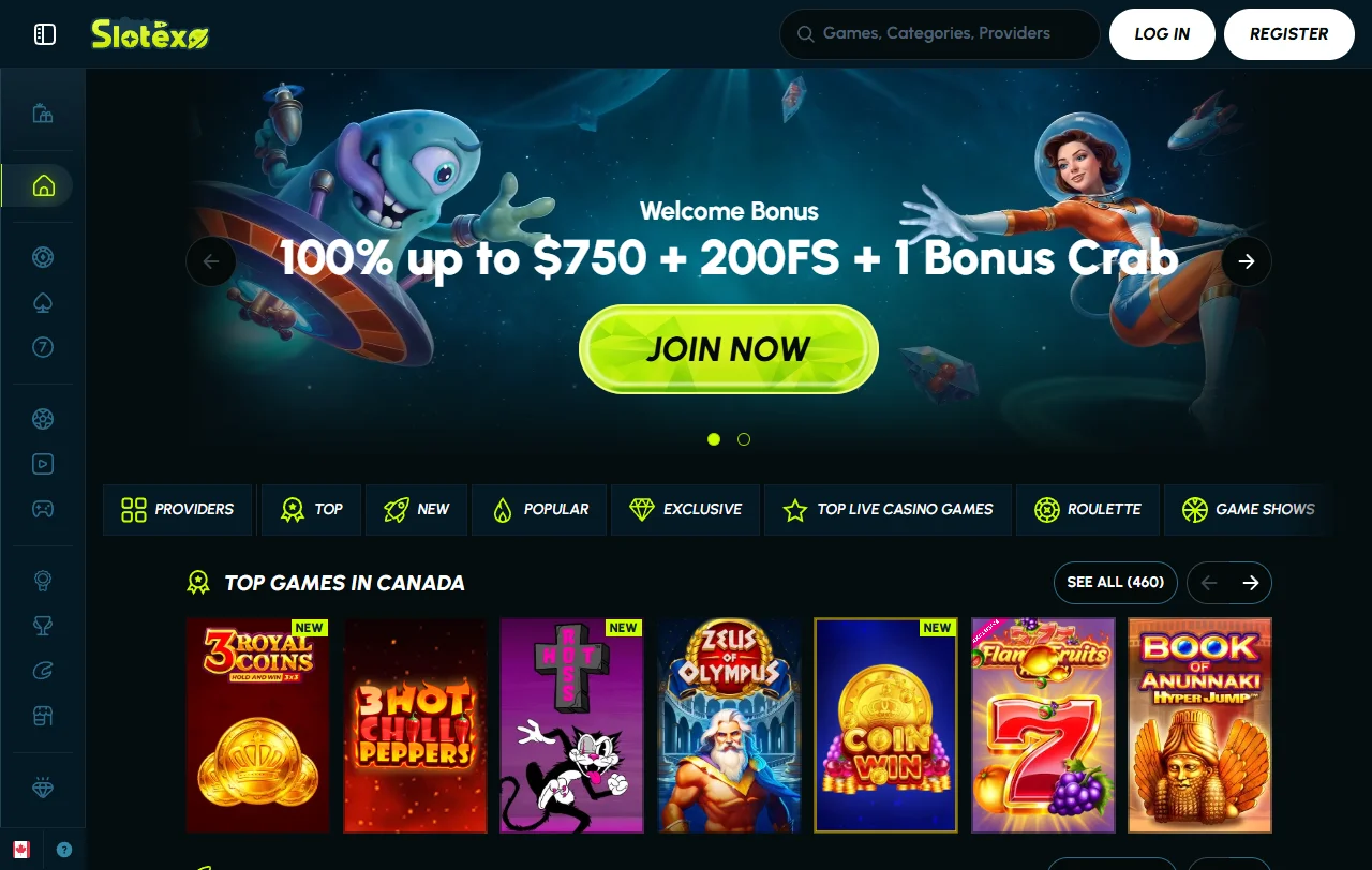 Slotexo Casino comprehensive review for Australia players featuring game library and platform features