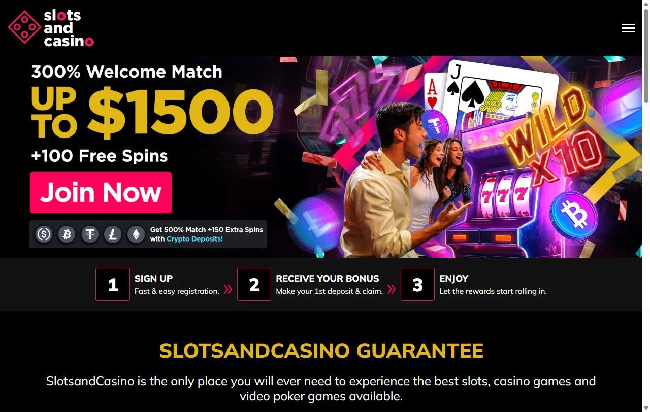 Complete Slots and Casino platform review covering games, bonuses, payments and security