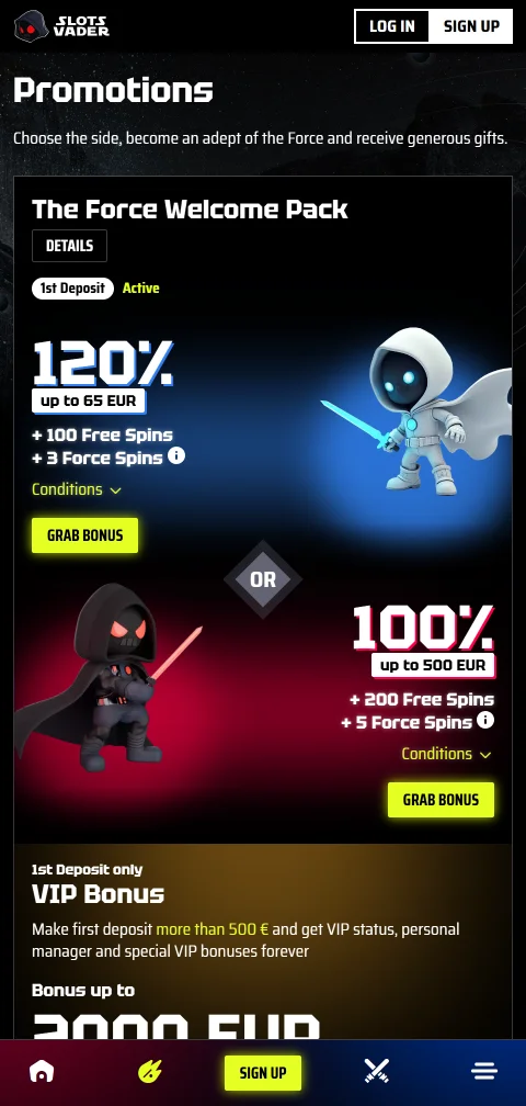 SlotsVader Casino payment methods including PayID, bank transfer and e-wallet options for Australian players