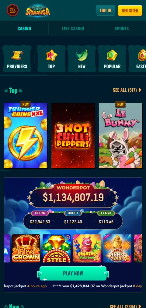 Licensing and security details for Spinanga Casino mobile platform with responsible gaming controls