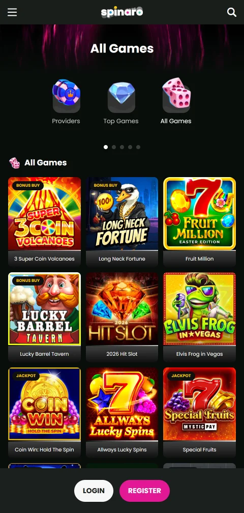 Spinaro Casino mobile payment methods including Visa, Mastercard, Skrill, PayID, and cryptocurrency deposit options