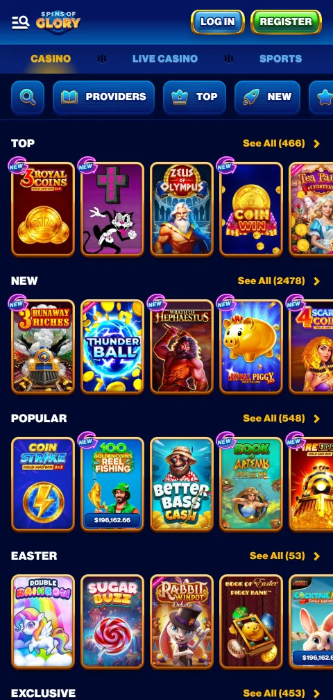 Security features and licensing information for Spins of Glory Casino