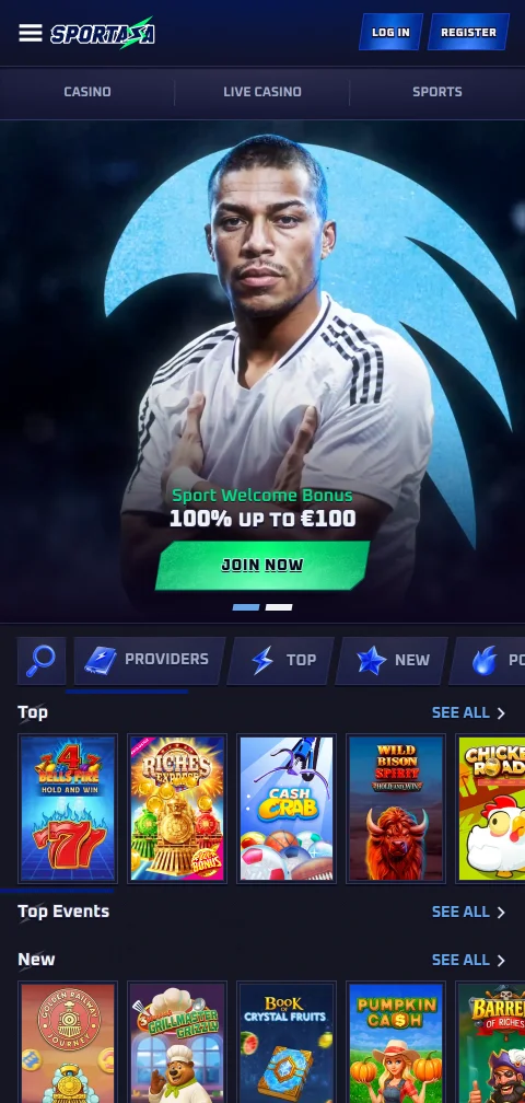 Sportaza Casino mobile gaming interface optimised for smartphone and tablet access