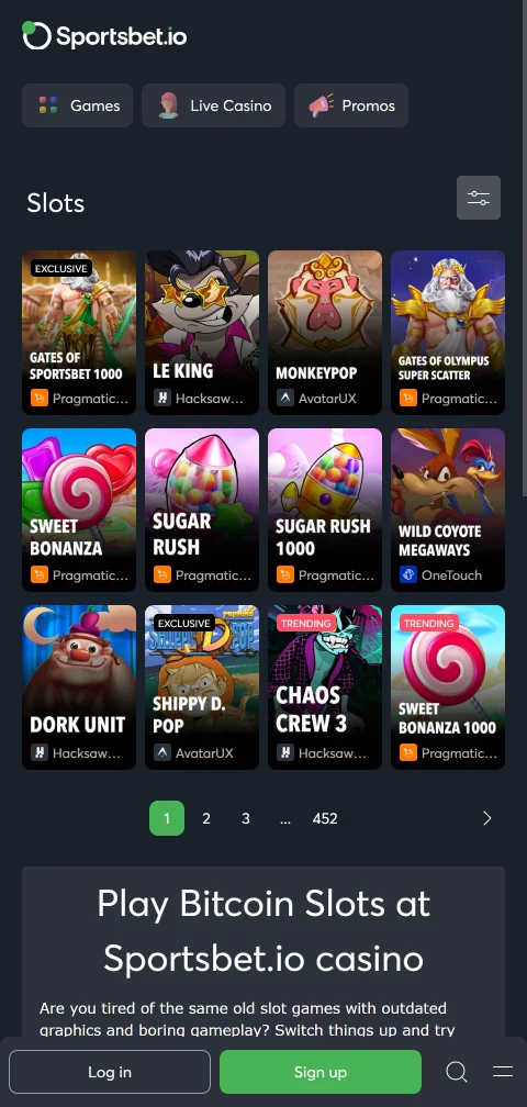 Sportsbet.io Casino payment processing including cryptocurrency, e-wallets and traditional banking methods