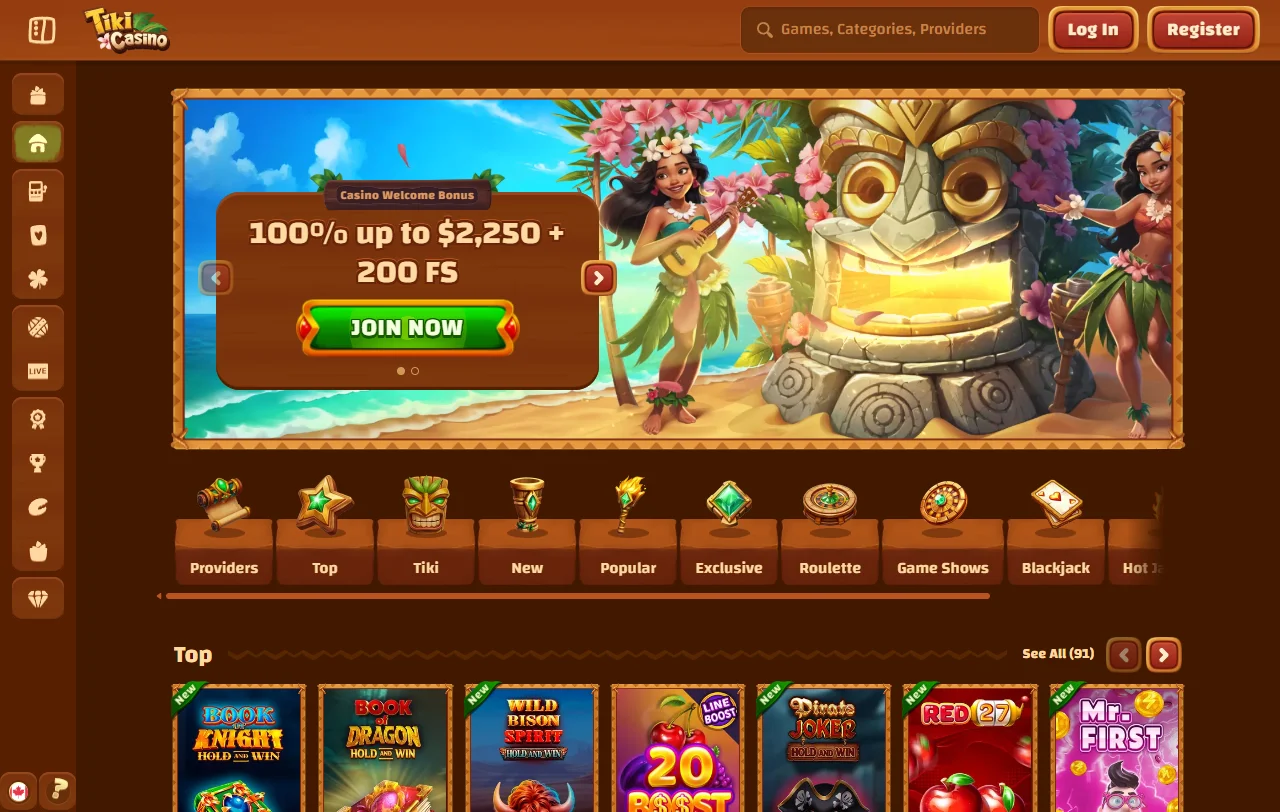 Tiki Casino comprehensive review providing detailed analysis for Australian recreational players