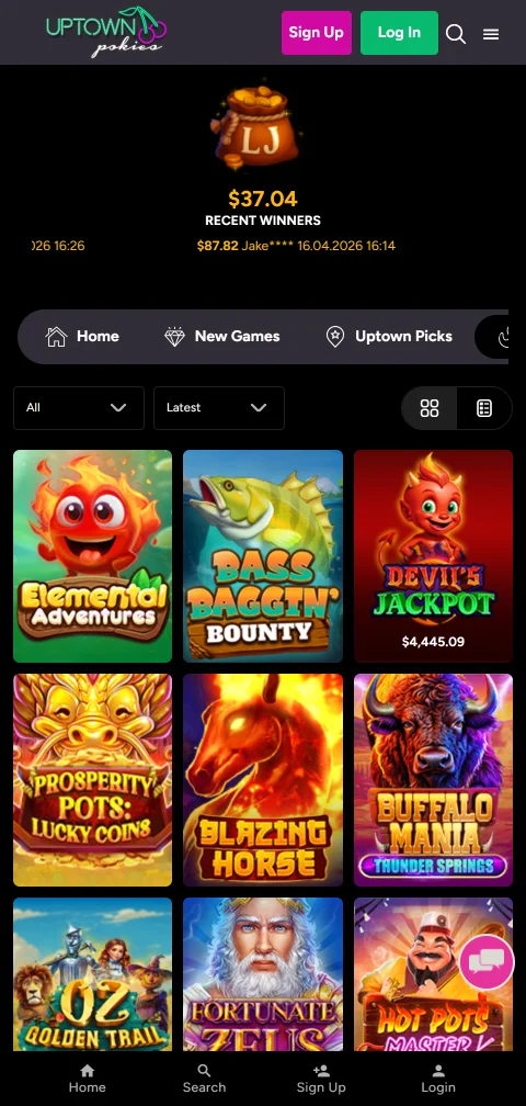 Uptown Pokies Casino implements encryption security and responsible gambling player protection tools