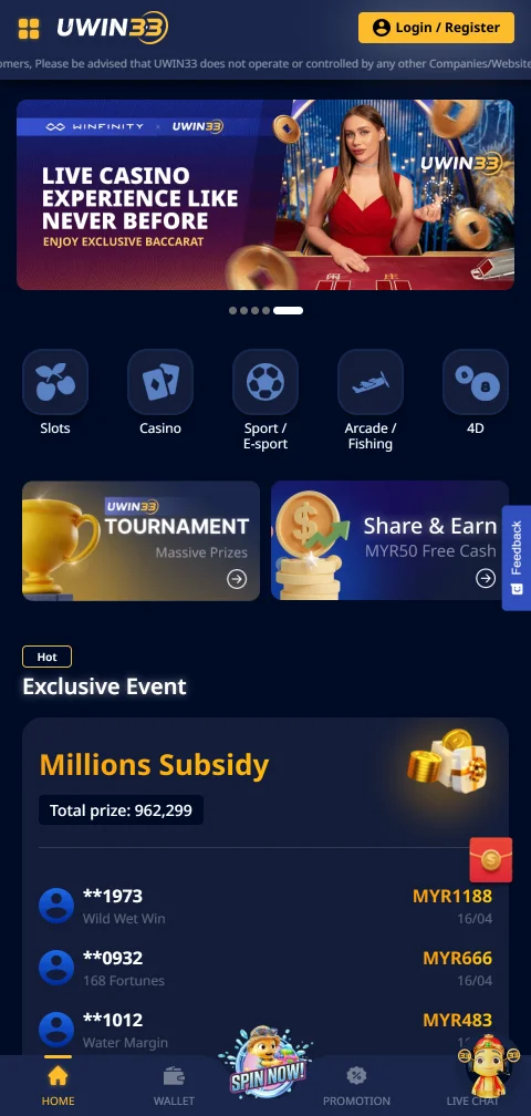 Uwin33 Casino mobile-responsive platform supporting full game access on smartphones and tablets
