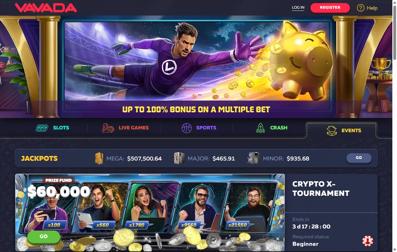 Vavada Casino game library showcase including slots, table games, and live dealer experiences from Evolution Gaming