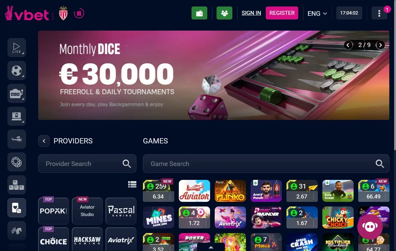 Welcome bonus promotions and ongoing reward offers available at Vbet Casino