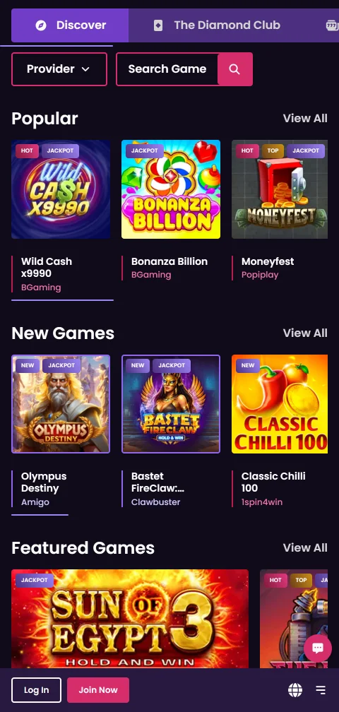 VegasNow Casino payment methods including PayID, e-wallets, and cryptocurrency withdrawal options
