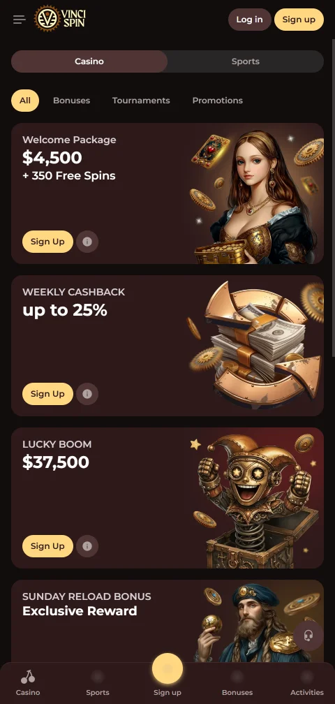 Deposit and withdrawal options including PayID and e-wallets at VinciSpin Casino