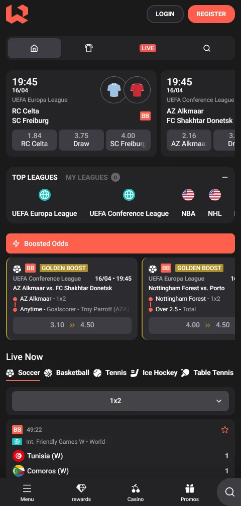 Wettson Casino mobile platform with responsive design and full game access across iOS and Android