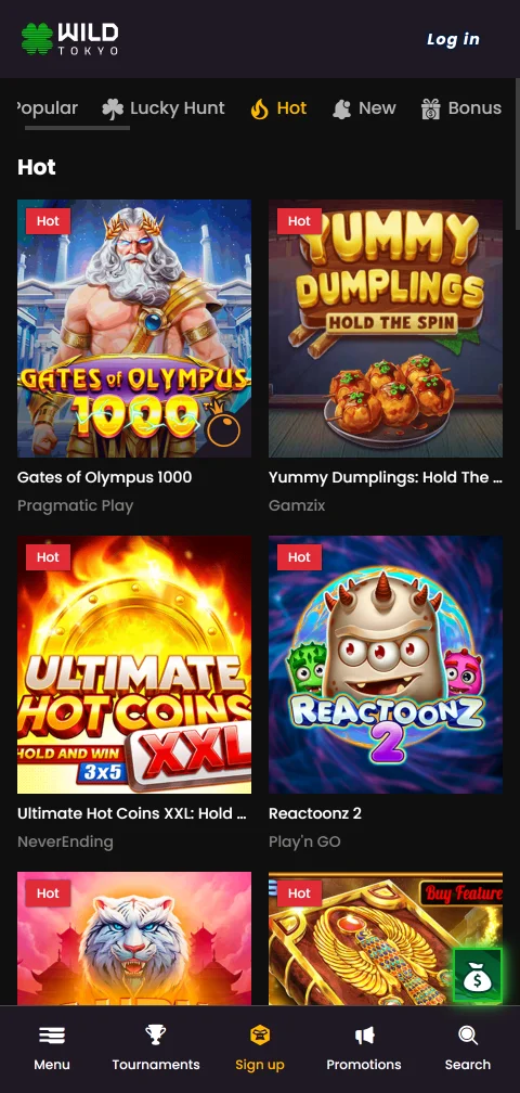 Security features and responsible gambling tools available at Wild Tokyo Casino on mobile devices