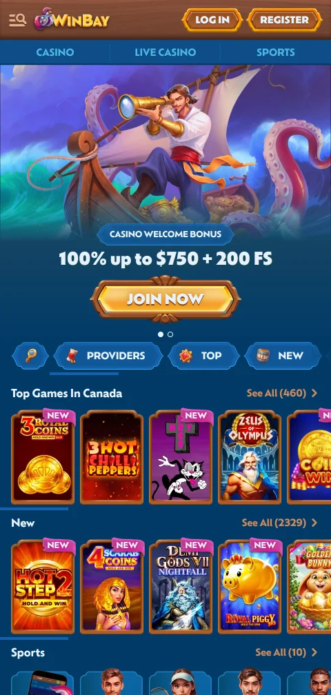 WinBay Casino mobile browser gaming access across iOS and Android devices